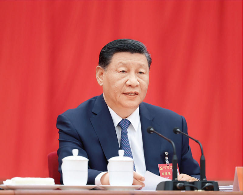 中国共产党第二十届中央委员会第三次全体会议,于2024年7月15日至18日在北京举行。中央委员会总书记习近平作重要讲话。 新华社记者 鞠鹏/摄